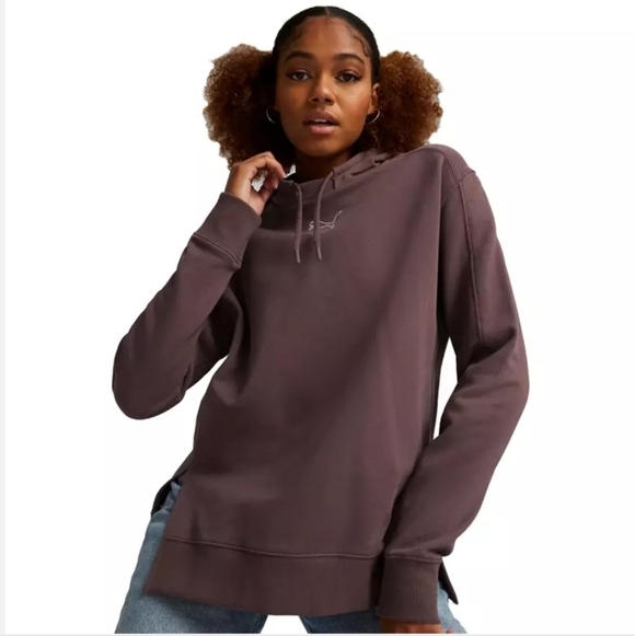 Puma Tops - Puma Womens HER Pullover Hoodie Dusty Rose